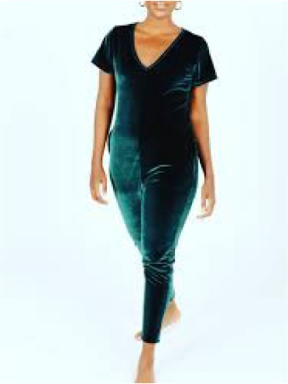 Smash + Tess Velvet V-Neck Limited Edition Loungewear Jumpsuit - M - Picture 2 of 12